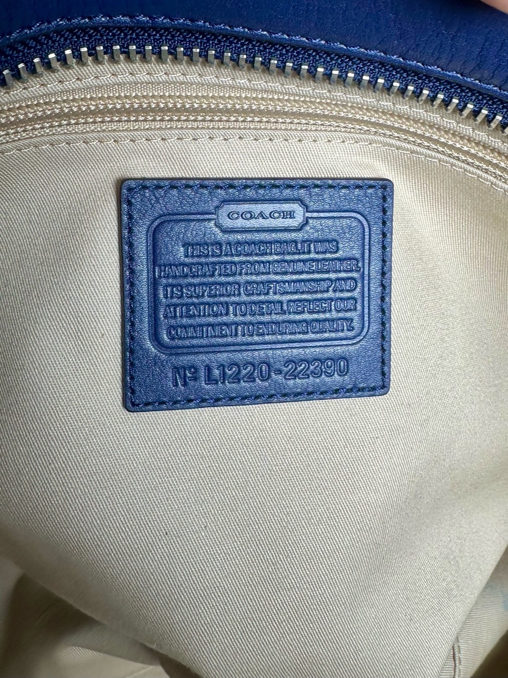 COACH Legacy Perforated Leather Candace Carryall Tote Like New - Picture 14 of 16